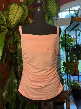 Women’s Pink Ruched Tank Top